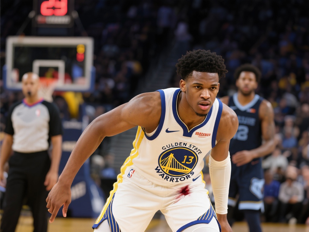 勇士明日迎战灰熊,库明加骨盆受伤出战存疑 乔纳森·库明加作为勇士队的重要轮换球员,